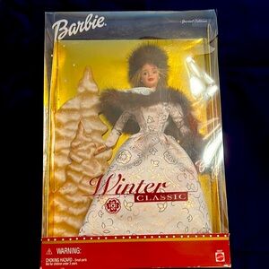 Barbie Winter Classic in White and Gold Gown